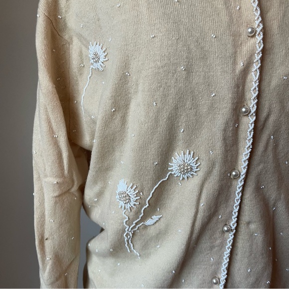 1960s Wool/Angora Cardigan S/M - Picture 3 of 16